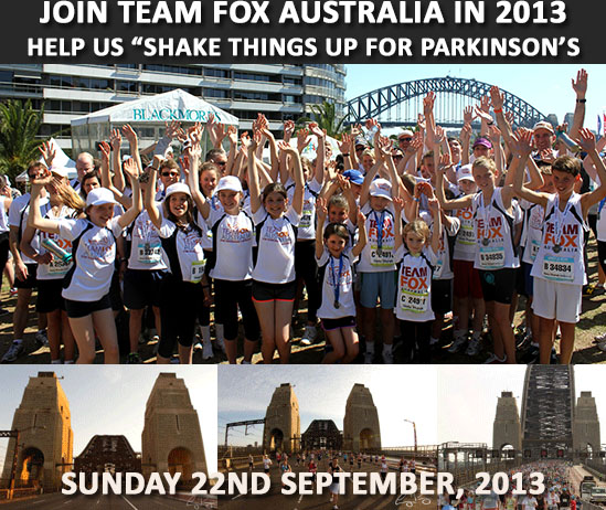 join Team Fox Australia in the Sydney Running Festival and help us "Shake things up" for Parkinson's